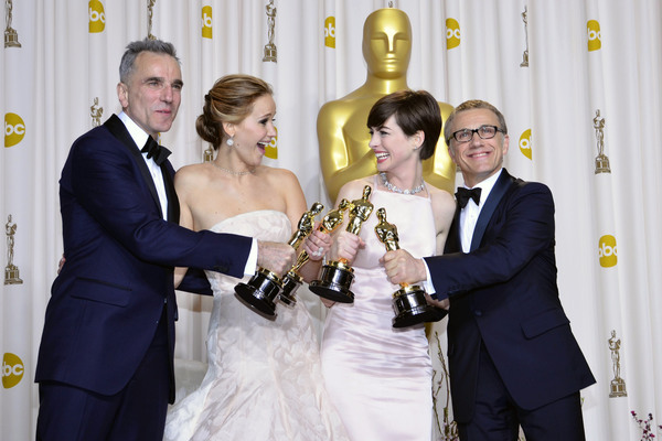 Daniel Day-Lewis, Jennifer Lawrence, Anne Hathaway